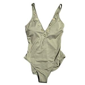MICHAEL Michael Kors Grommet One Piece Swimsuit Size: 14